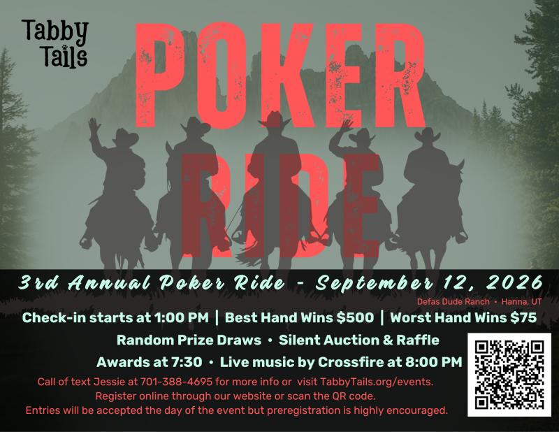 3rd Annual Tabby Tails Poker Ride